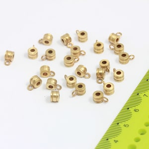 4x5mm Raw Brass Drop Charms, Mini Drop Pendant, Drop Bead Cabochon Beads, Raw Brass Drop Beads, Raw Brass Findings, MBGMTE149