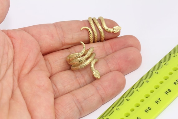 Petite Sculpture Serpent En Laiton – 5 Cm X 3 Cm, Neuve Sous Emballage