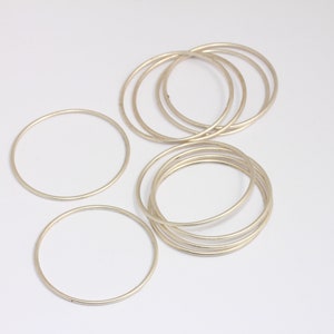 45mm Antique Silver Closed Ring, Round Connectors, Silver Hoops, Circle Connector Charms, Circle Charm, Silver Plated Findings, MBGBXB431