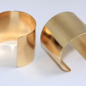 50mm Raw Brass Flat Bangle, Raw Brass Cuff, Handmade Cuff Bracelet, Raw Brass Bracelet, Wide Brass Bracelet Cuff, MBGTVF12