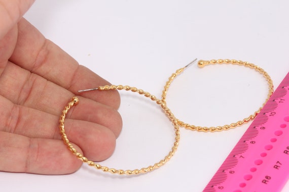 55mm gold hoop earrings deals