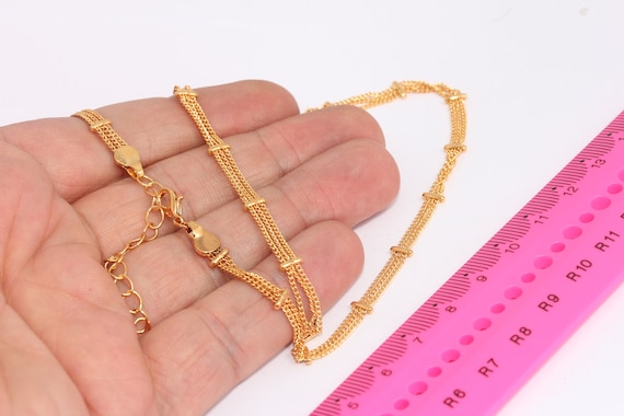 Shiny gold necklace clearance