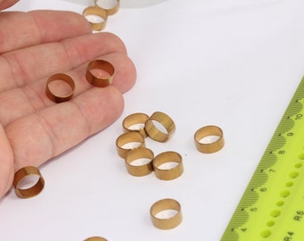11x5mm Raw Brass Connectors, Rings, Solid Brass Rings,  Connectors,  Ring Beads ,  MBGEYM8