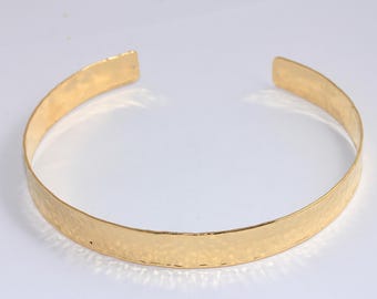130mm 18K シャイニーゴールドワイヤーチョーカーネックレス、調節可能 