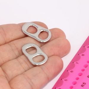 16x27mm Rhodinierter Pull Anhänger, Soda Pop Pull Charms, MBGMLS679