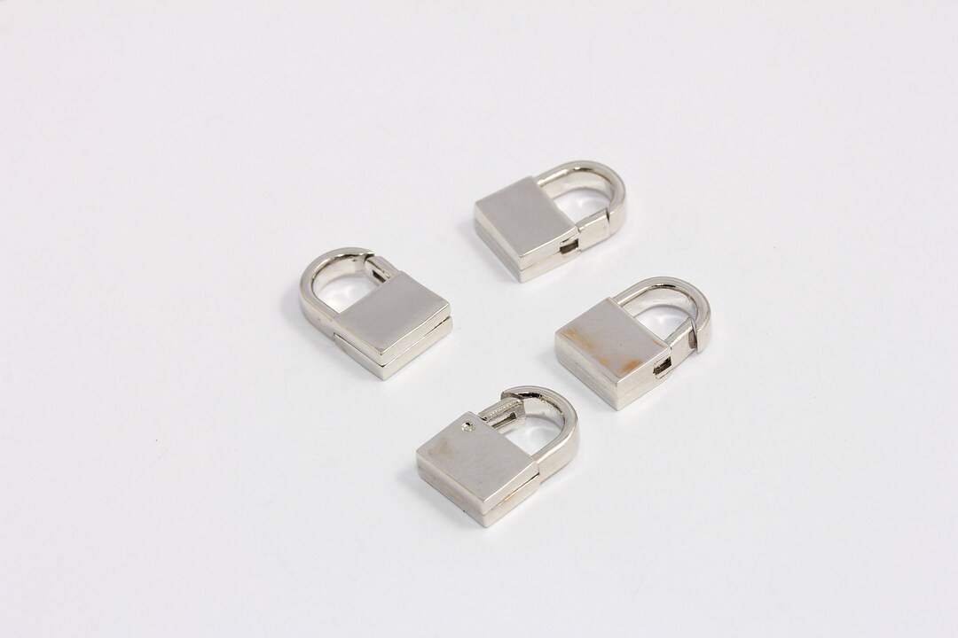 Mini Lock Charm 11x18mm Rhodium Plated Padlock Charms, Mini Lock, Opening Padlock, Love ...