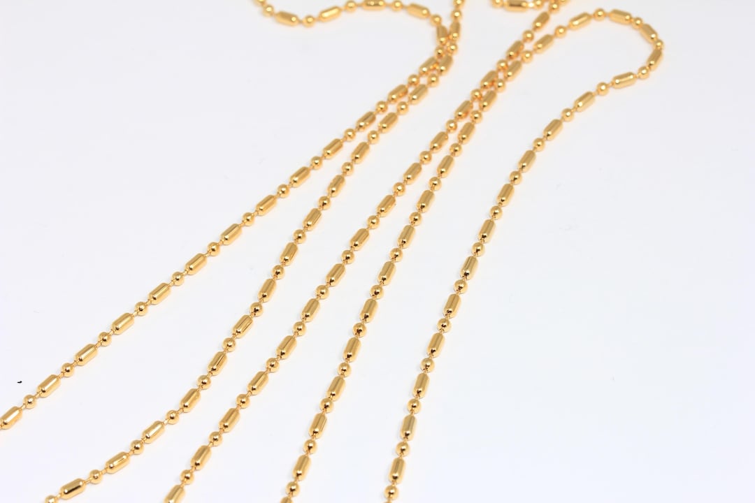 2.4mm Ball Bead Chain, Extra Long 110ft Stainless Steel