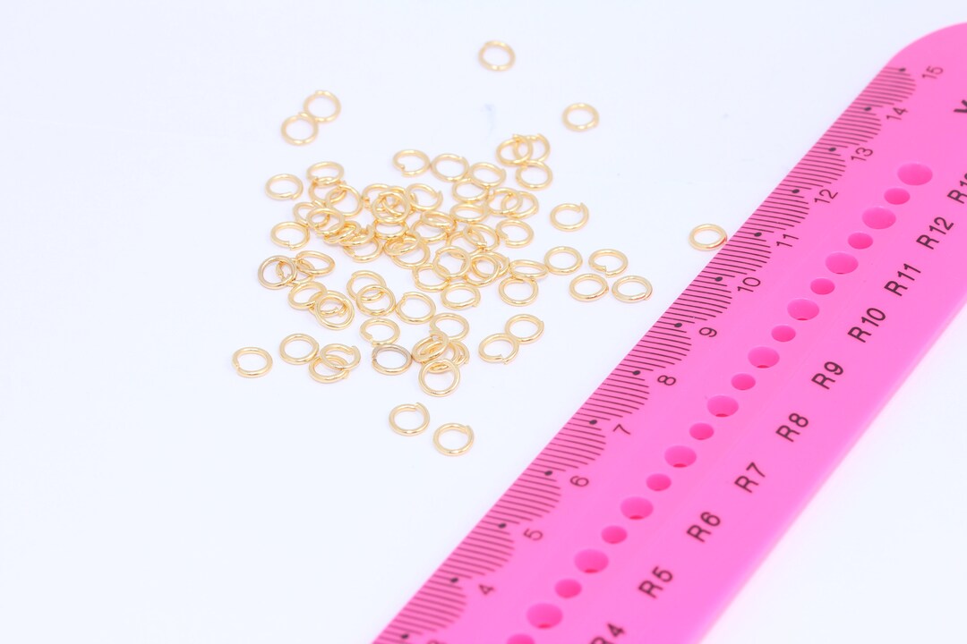Shiny Gold Jump Rings, Gold Connector, Open Jump Rings, Bulk Gold Jump