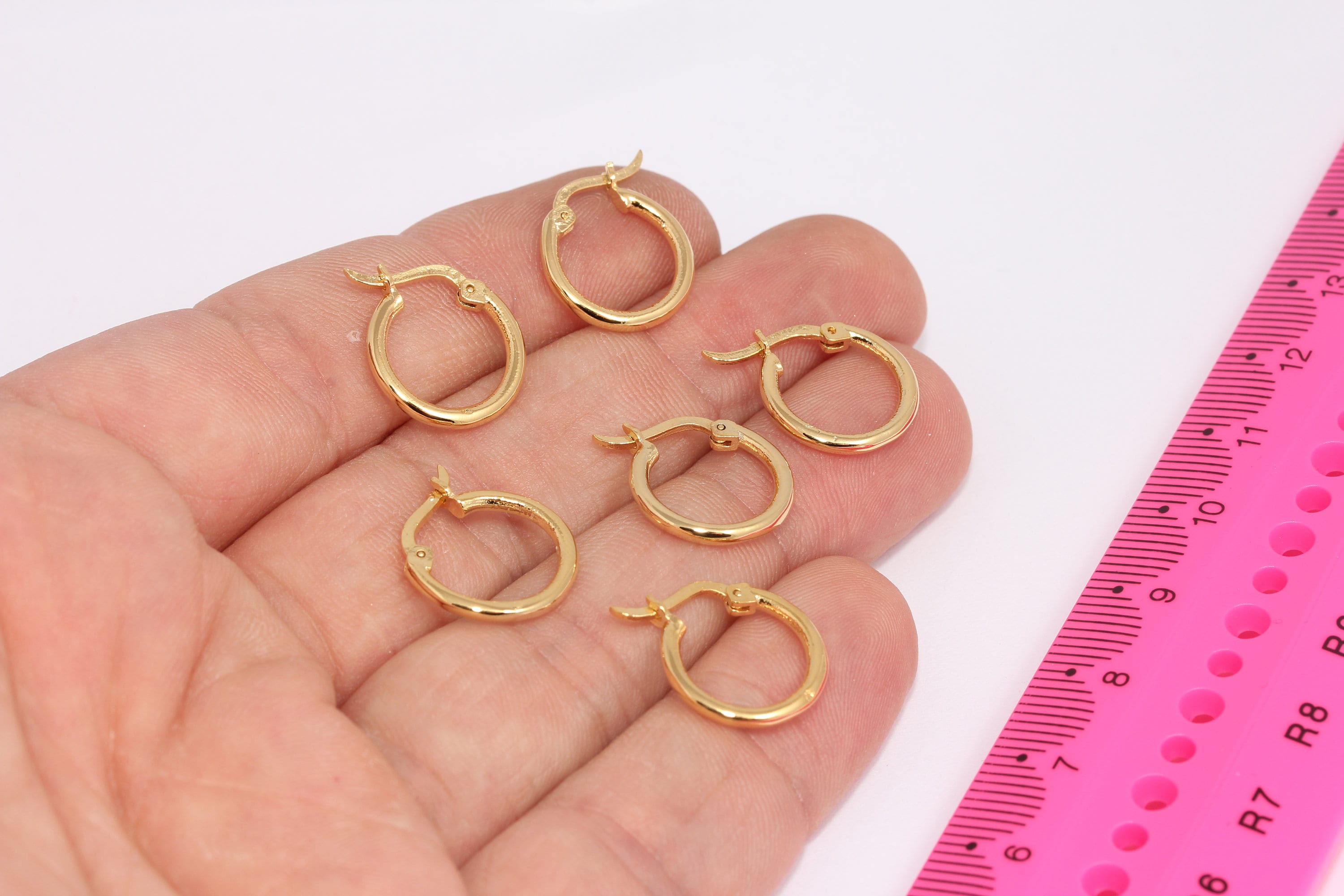ピアス Shiny Ring Hoop Earrings Shiny Gold Earring Hoops, Hoop Ear Wire, Hoop Earrings