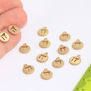 9x11mm Pi-Buchstabe aus Rohmessing, Beta-Buchstabe, griechische Buchstaben, Phi-Beta-Schmuck, Pi-Symbol, griechisches Alphabet, Rohmessingzubehör, MBGROSE424