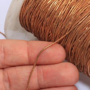 1,2 mm ormkedjor i rå koppar, kabelkedjor, kroppskedjor, fotlänkskedjor i koppar, små ormkedjor, smyckesdetaljer i koppar, MBGBXB170-5