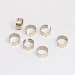 Antiekzilveren oormanchetten 5 mm, kraakbeenoormanchetten zonder piercing, oorbelsluiting met één gat, verzilverde oorbellen, MBGMLS450
