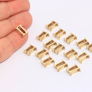 7x9mm Pi-Buchstabe aus Rohmessing, Beta-Buchstabe, griechische Buchstaben, Phi-Beta-Schmuck, Pi-Symbol, griechisches Alphabet, Rohmessingzubehör, MBGCHK117-3