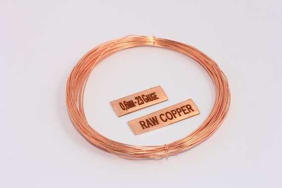 0,6mm 23 Gauge Raw Brass and Copper Wire, Jewelry Wrapping Wire
