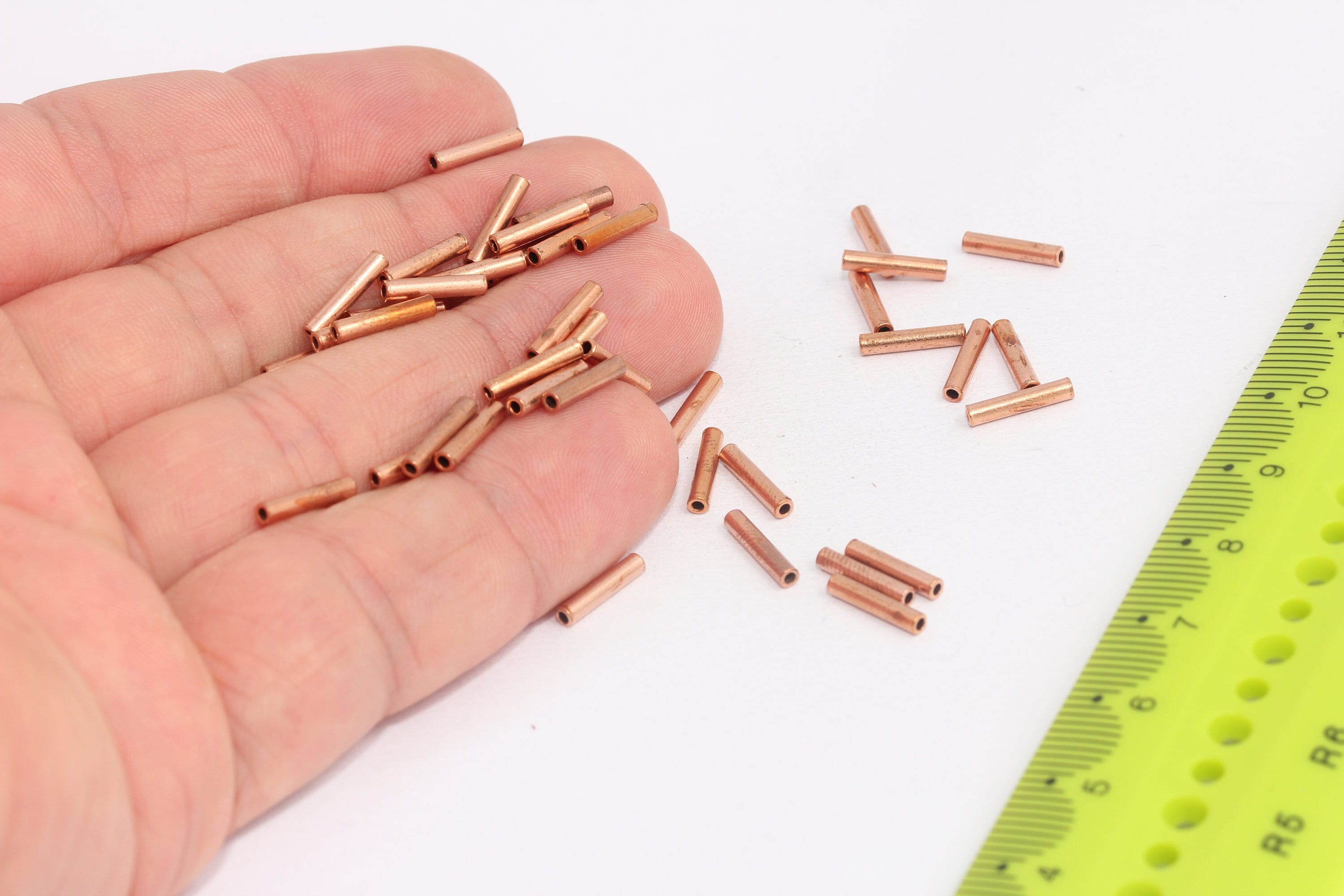 2 tubes en cuivre de 10 mm, barre tubulaire, perles tubulaires, tubes, barre tubulaire, tige MBGTBR25