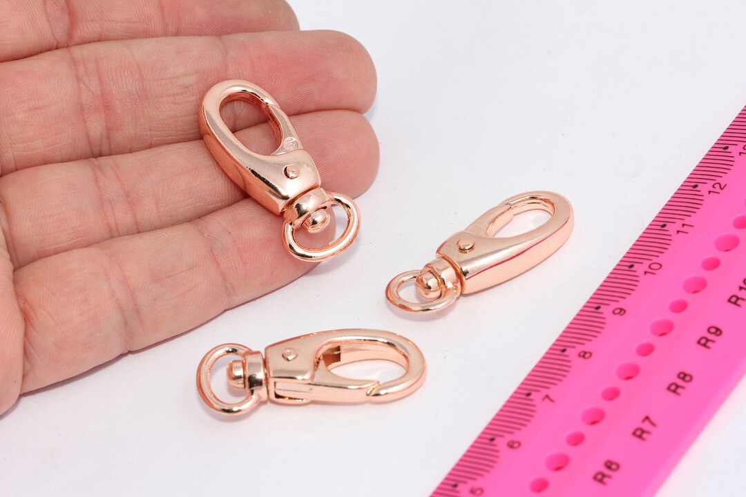Rose Gold Plated Swivel Clasp, Lobster Clasp, Lanyard Clasps, Snap Hook ...