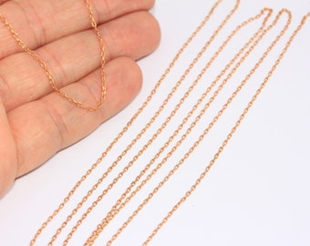 1,3mm Raw Brass Cable Chains, Tiny Brass Rolo Cable Chains, Brass Rolo Chain, Bulk Lot Chains, Raw Brass Findings, MBGBXB104