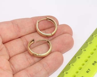 21 mm Rohe Messing Ohrringe, Hoop Ohrringe, Ohrringe, Ohrringe, Messing Creolen, Messing Ohrring Zubehör, MBGMLS457