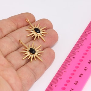25x32mm 24k Shiny Gold North Star Charm, North Star Necklace, Gold North Star, Star Pendant, MBGBRT813