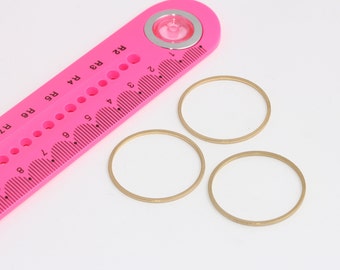 30mm Raw Brass  Ring, Brass Connectors,  Connector, Large Brass Hoops,  Connectors, Raw Brass Findings, MBGCHK245