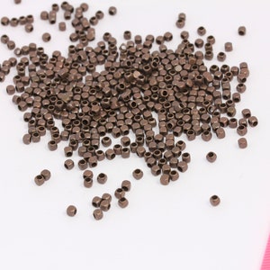 2,5mm Antique Copper Spacer Beads, Cube Beads, Mini Spacer Beads, Square Beads, Copper Findings, MBGBRT552