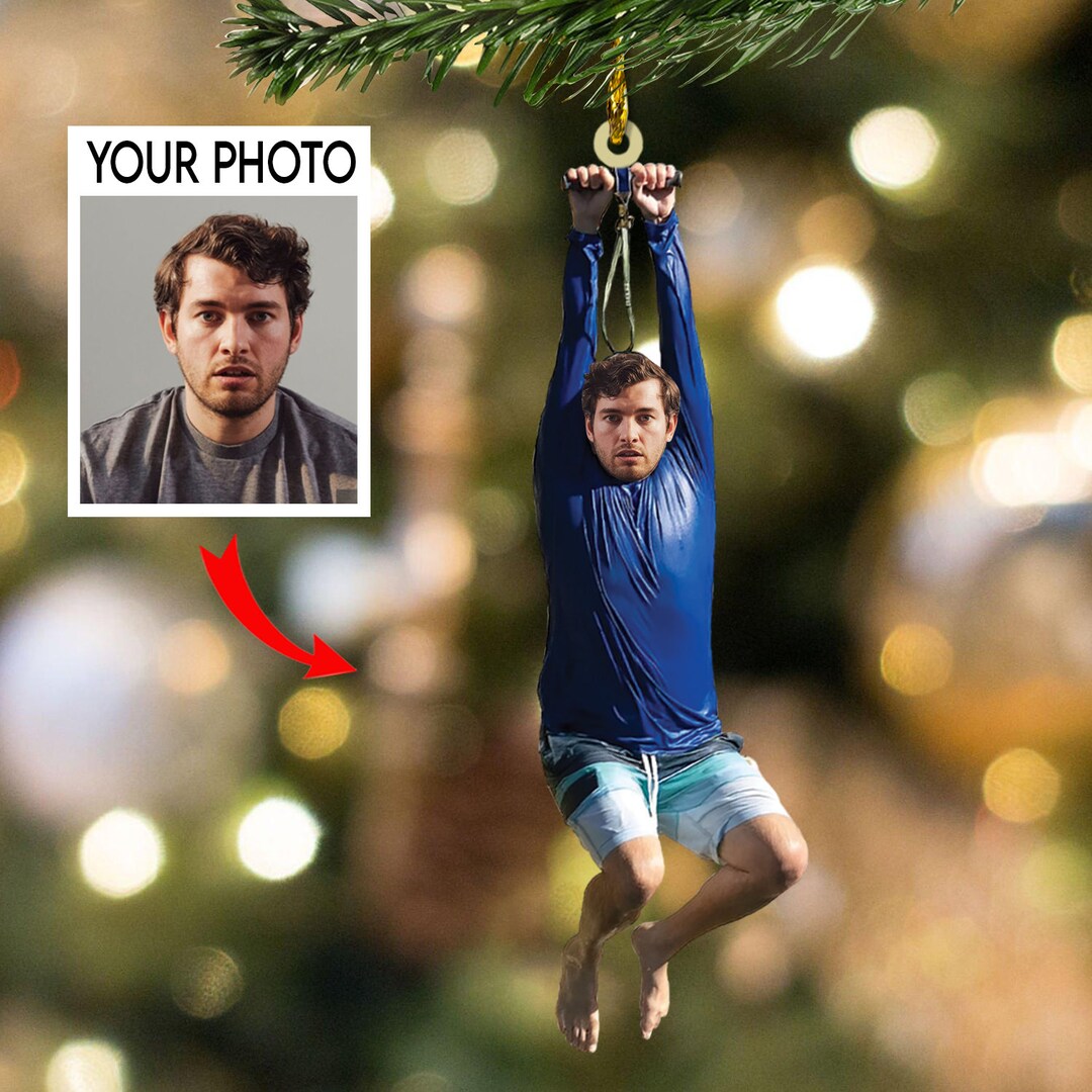 Customized Funny Photo Ornament, Funny Meme Ornament Christmas Tree