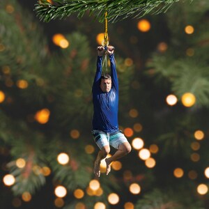 I Think You Should Leave Zip Line Acrylic Christmas Ornament, Funny Meme Ornament Christmas Gift, Tim Robinson Ornament, ITYSL image 4