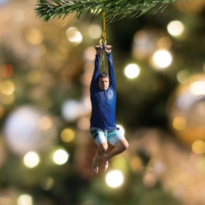 I Think You Should Leave Zip Line Acrylic Christmas Ornament, Funny Meme Ornament Christmas Gift, Tim Robinson Ornament, ITYSL image 5