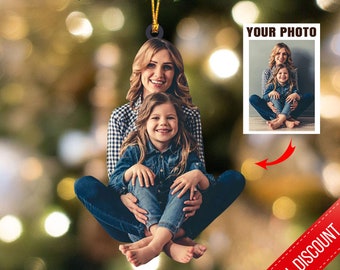 Customized Your Photo Ornament Xmas 2023, Personalized Photo Ornament Acrylic, Christmas Gift For Family Member Funny Christmas Ornament