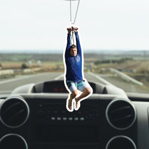 I Think You Should Leave Zip Line Acrylic Car Hanging, Funny Meme Car Hanging Decor, Tim Robinson Ornament, ITYSL, Tim Robinson Fan Lover