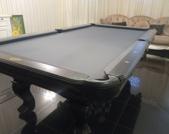 Billiard cloth dark gray 7ft, 8ft, 9ft set