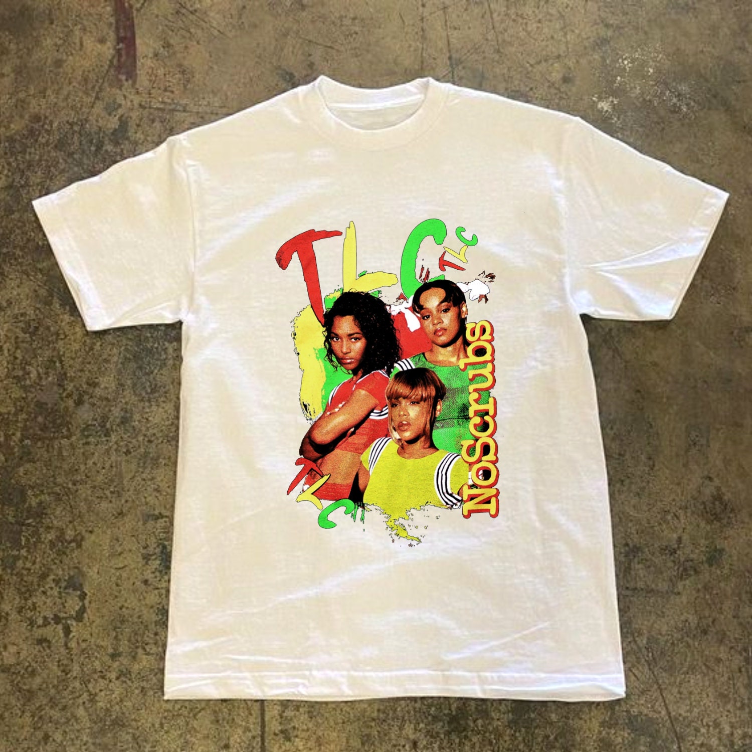 ヴィンテー TLC vintage rap tee/ bootleg ‘No Scrubs’ らくらくメ