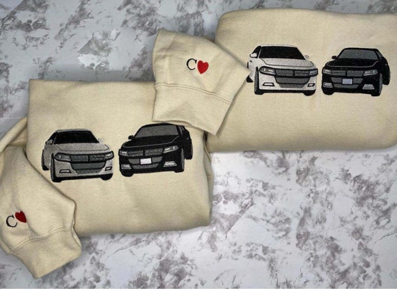 Custom Embroidered Car Hoodies, Personalized Embroidered Car Sweatshirt, Car  Photo Embroidered Sweater, Favorite Car Custom, Car Lover Gift 