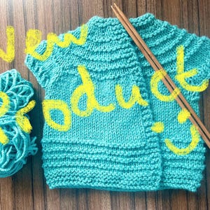 Original newborn baby handknit cardigan