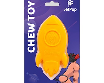 Juguete masticable Yellow Rocket para cachorros humanos