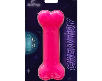 EDICIÓN LIMITADA* Juguete masticable de hueso Supernova rosa para cachorros humanos
