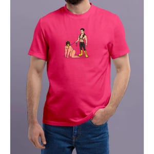 Koszulka „Handler & Pup” – różowa