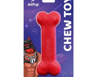 Juguete masticable de hueso rojo para cachorros humanos
