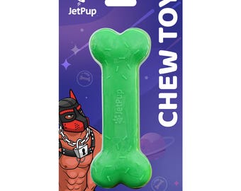 Pup Play Chew Toy Bone - Green
