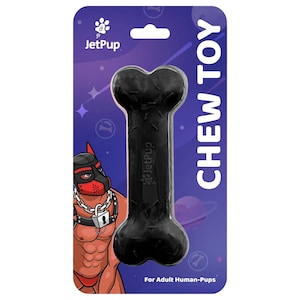 Black Bone Chew Toy for Human Puppies