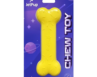 Juguete masticable de hueso amarillo para cachorros humanos