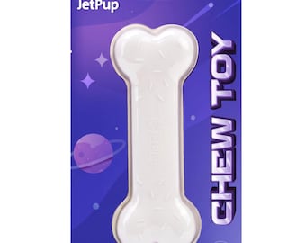Pup Play Chew Toy Bone - White