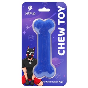 Blue Bone Chew Toy for Human Puppies