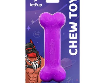 Juguete masticable de hueso morado para cachorros humanos