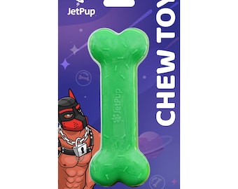 Juguete masticable de hueso verde para cachorros humanos