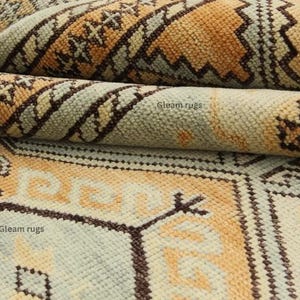 Oushak Modern Turkish Hand Knotted Rug 4x6 5x8 6x9 8x10 9x12 10x14 ft Antique Handmade Rugs for Living Room Bed Room Office Contemporary rug