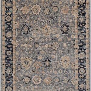 Gray Oushak Hand Knotted 4x6 5x8 6x9 8x10 9x12 10x14 ft Antique Handmade Rugs for Living Room Office Room Contemporary rug