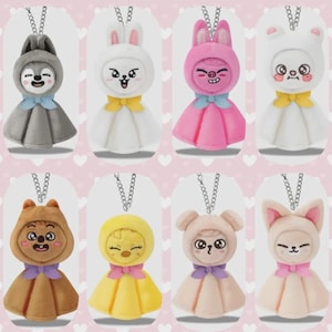 Stray Kids - りんご様用 SKZOOジニレット・Bbokari ミニバックチャームセット Stray Kids Felix Skzoo BbokAri Bag Charm Mascot JYP Japan