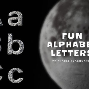 Printable alphabet flashcards, Engaging ABC printable cards for toddler preschool learning, Homeschooling resource, Montessori material