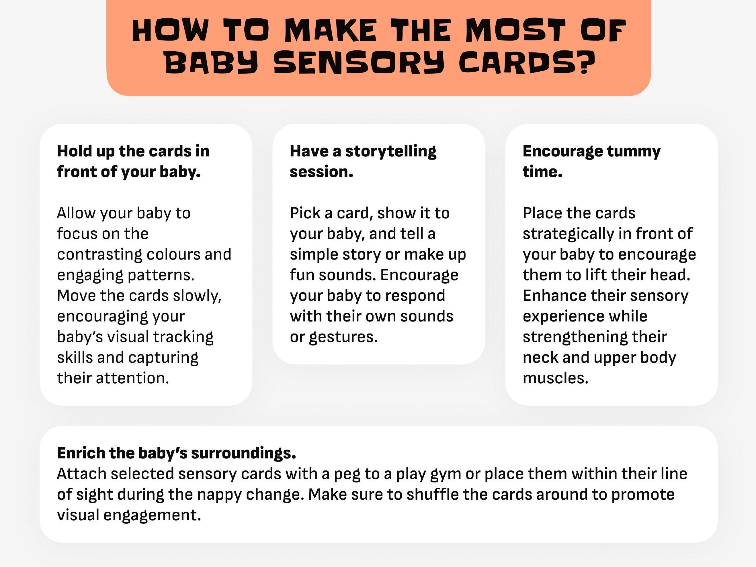 Baby Sensory Flash Cards High Contrast Baby Cards Sensory Etsy